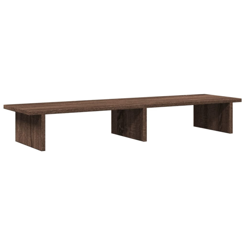 Support de moniteur chêne marron 100x27x15 cm bois d ingénierie