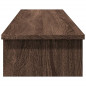 Support de moniteur chêne marron 100x27x15 cm bois d ingénierie