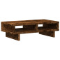 Support de moniteur chêne fumé 50x27x15 cm bois d ingénierie