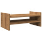 Support de moniteur chêne artisanal 50x27x20 cm bois ingénierie