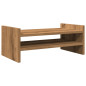 Support de moniteur chêne artisanal 50x27x20 cm bois ingénierie