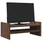 Support de moniteur chêne marron 50x27x20 cm bois d ingénierie