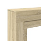 Cadre de cheminée chêne sonoma 100x30x87,5 cm bois d ingénierie