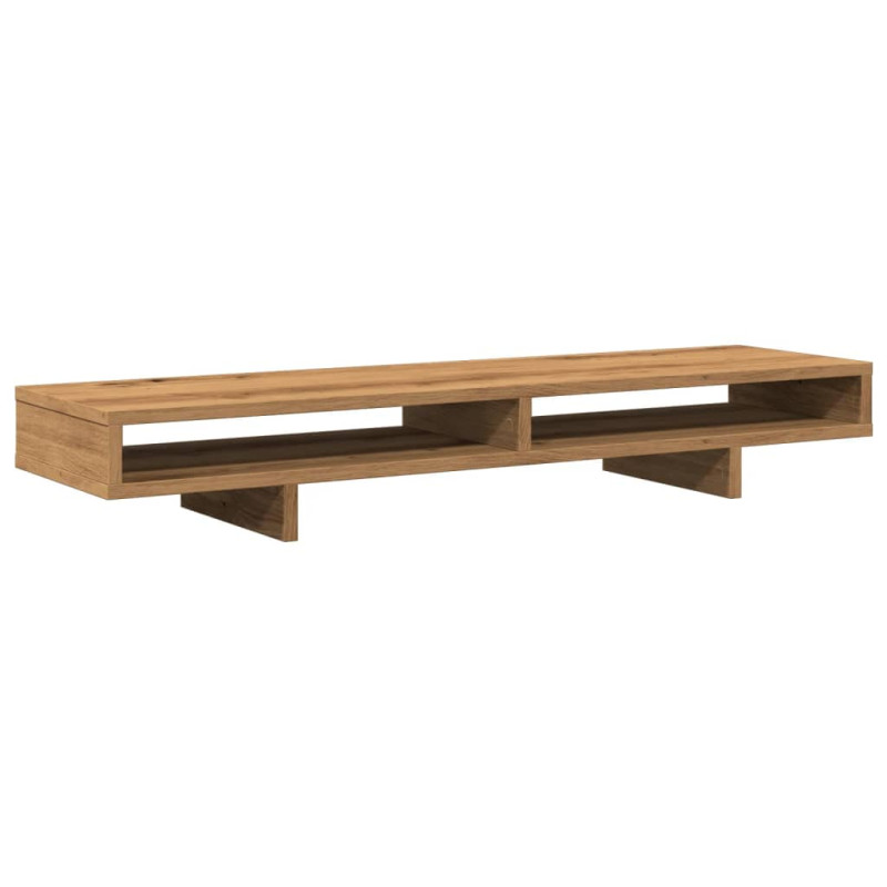 Support de moniteur chêne artisanal 100x27x15cm bois ingénierie