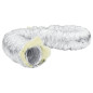 Conduit de ventilation isolé aluminium 6 m Ø12,5 cm