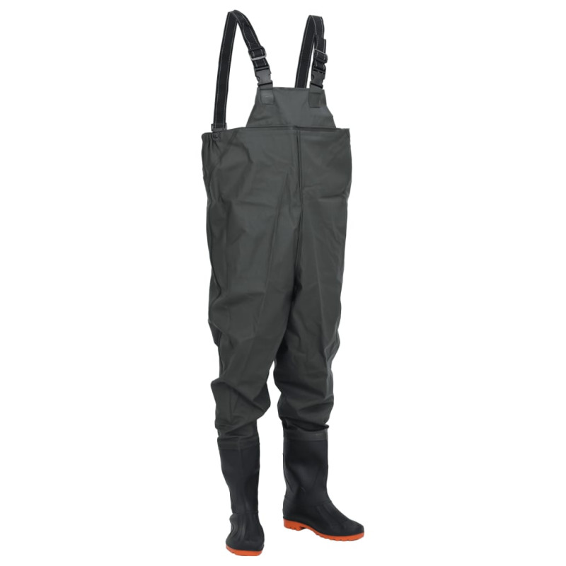 Cuissardes avec bottes vert foncé taille 39