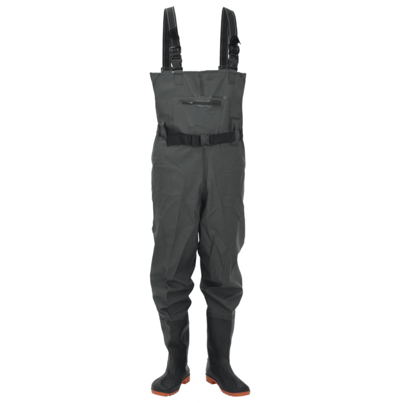 Cuissardes avec bottes et ceinture vert foncé taille 40