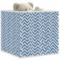 Boîtes de rangement pliables 4pcs bleu 32x32x32cm tissu intissé