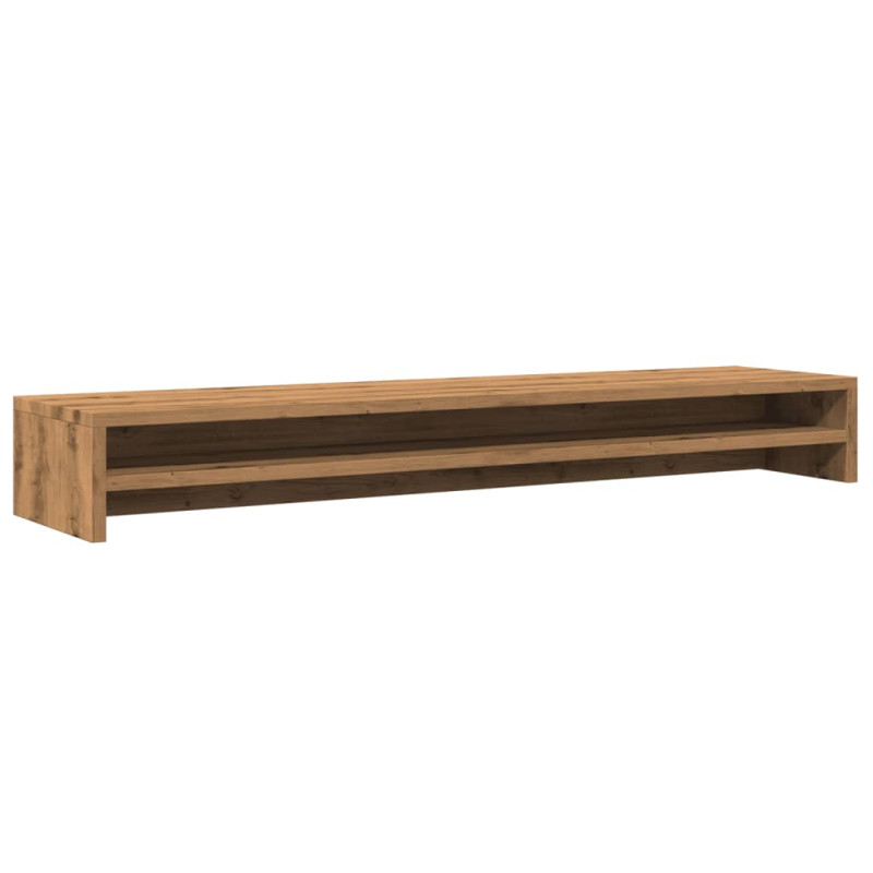 Support de moniteur chêne artisanal 100x24x13cm bois ingénierie