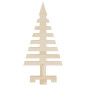 Arbres de Noël en bois pour décoration 3 pcs bois massif de pin