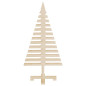 Arbres de Noël en bois pour décoration 3 pcs bois massif de pin