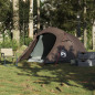 Tente de camping tunnel 3 personnes marron imperméable