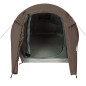 Tente de camping tunnel 3 personnes marron imperméable