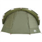 Tente de pêche 5 personnes vert olive imperméable