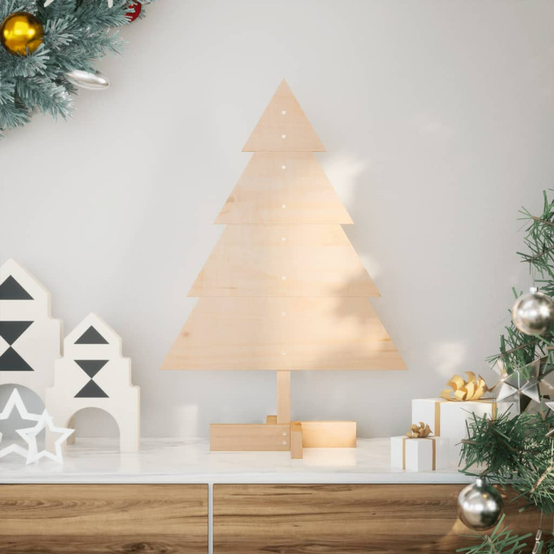 Arbre de Noël en bois pour décoration 70 cm bois massif