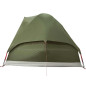 Tente de camping à dôme 2 personnes vert olive imperméable