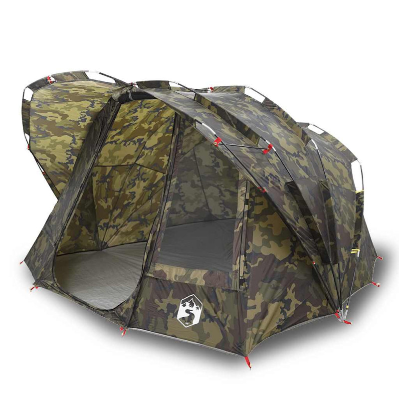 Tente de pêche 5 personnes camouflage imperméable