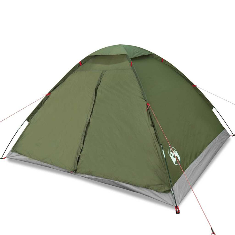 Tente de camping à dôme 4 personnes vert olive imperméable