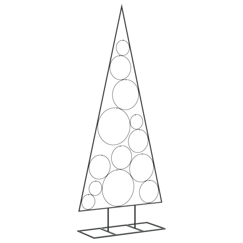 Arbre de Noël en métal pour décoration noir 150 cm