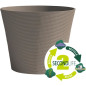 Pot de fleurs - GARDEN ID - Green Care Sense Taupe - 30 x 27 cm - Garantie de 10 ans - 100% recyclé - Résistance UV et gel