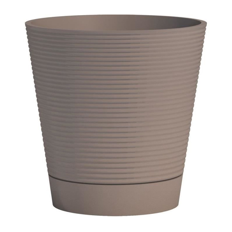 Pot réserve d'eau - GARDEN ID - Green Care Sense Taupe 30 cm - Garanti 10ans - 100% recyclé