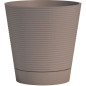 Pot réserve d'eau - GARDEN ID - Green Care Sense Taupe 30 cm - Garanti 10ans - 100% recyclé