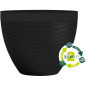 Pot de fleurs - GARDEN ID - Green Care Impact Noir-Anth - 30 x 26 cm - Garanti 10ans - 100% recyclé - Résistant UV/gel