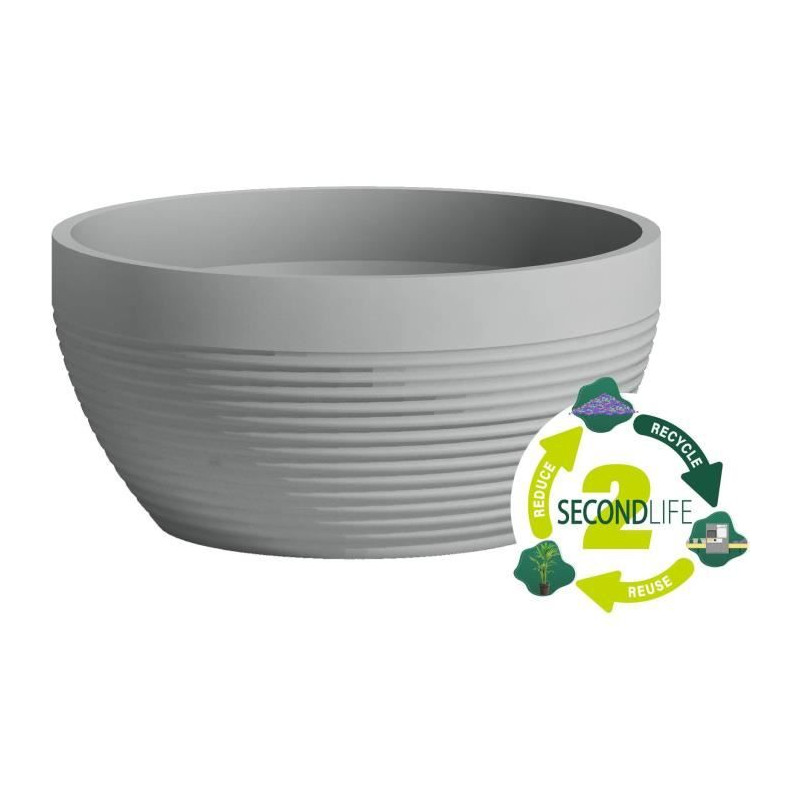 Coupe - GARDEN ID - Green Care Impact Bleu-Gris - 25 x 12 cm - Garanti 10ans - 100% recyclé - UV/gel résistant