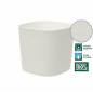 Pot avec réserve d'eau - GARDEN ID Respect - Blanc 20 x 20 cm - avec 100% déchets ménagers et 100% recyclable - Surface struc