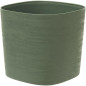 Pot avec réserve d'eau - GARDEN ID Respect - Vert-de-gris 20 x 20 cm - 100% déchets ménagers - 100% recyclable - Surface stru