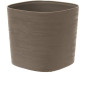 Pot avec réserve d'eau - GARDEN ID Respect - Taupe 30 x 30 cm - 100% déchets ménagers - 100% recyclable - Surface structurée