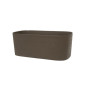 Jardiniere avec réserve d'eau - GARDEN ID Respect - Taupe 50 x 17 cm - 100% déchets ménagers - 100% recyclable - Surface stru