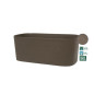 Jardiniere avec réserve d'eau - GARDEN ID Respect - Taupe 50 x 17 cm - 100% déchets ménagers - 100% recyclable - Surface stru