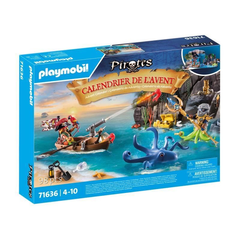 PLAYMOBIL - 71636 - Calendrier l'Avent Pirate