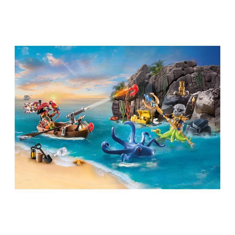 PLAYMOBIL - 71636 - Calendrier l'Avent Pirate