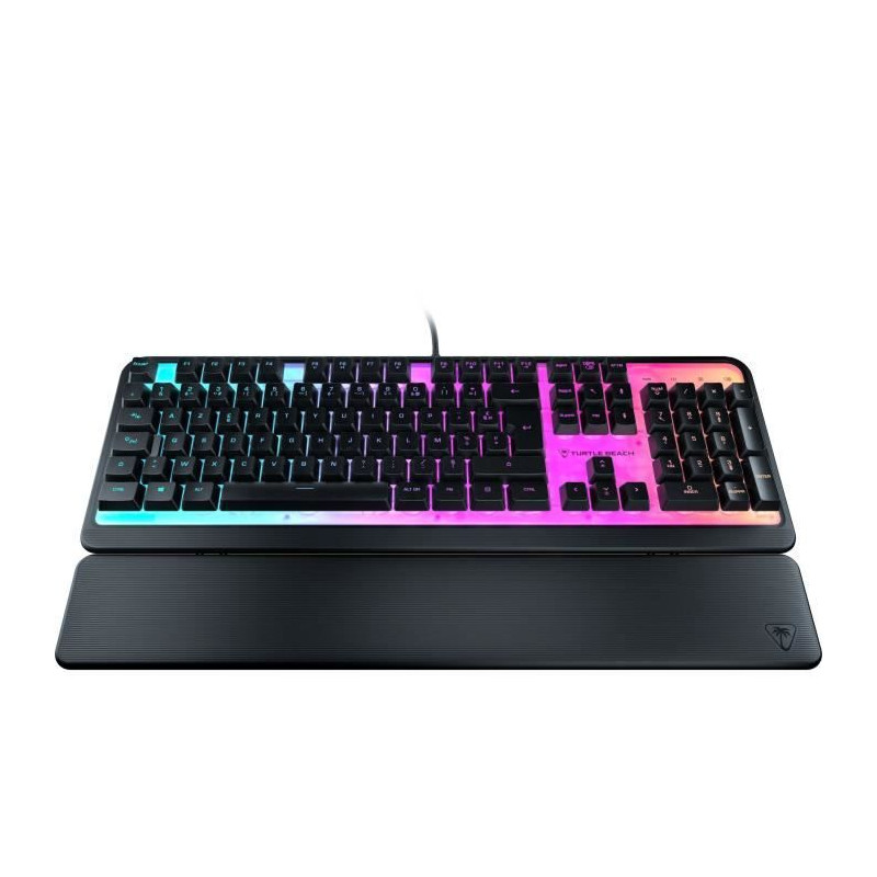 Clavier de jeu - Turtle Beach Magma - Membrane RGB - Noir, touches silencieuses, AIMO™ RGB