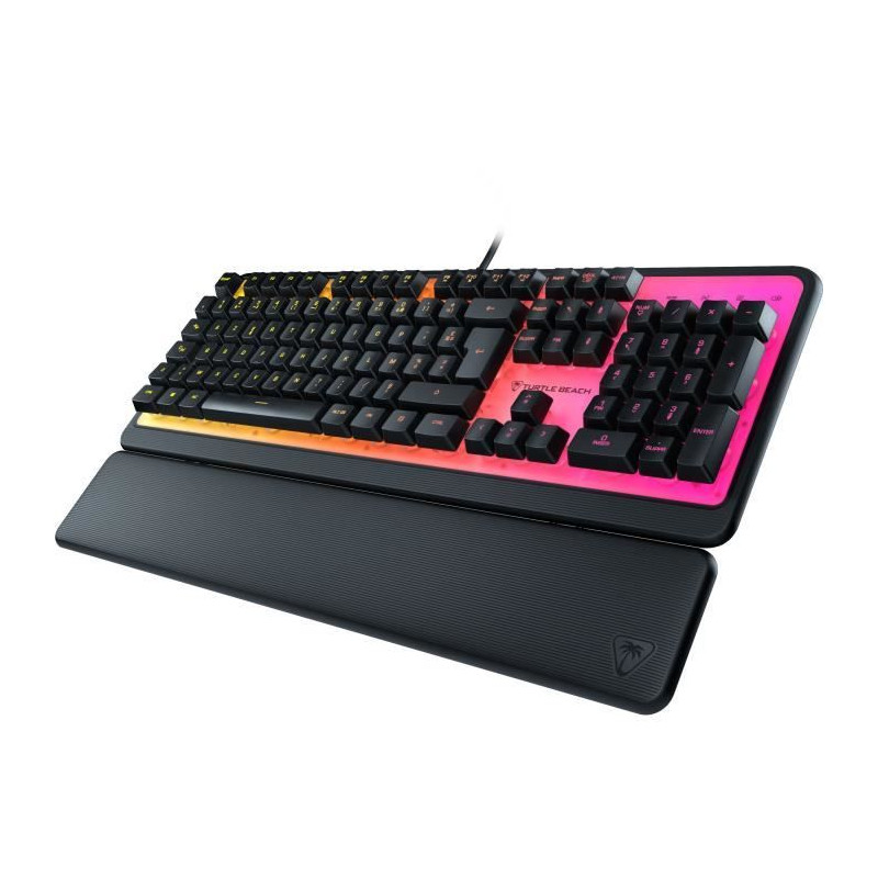 Clavier de jeu - Turtle Beach Magma - Membrane RGB - Noir, touches silencieuses, AIMO™ RGB