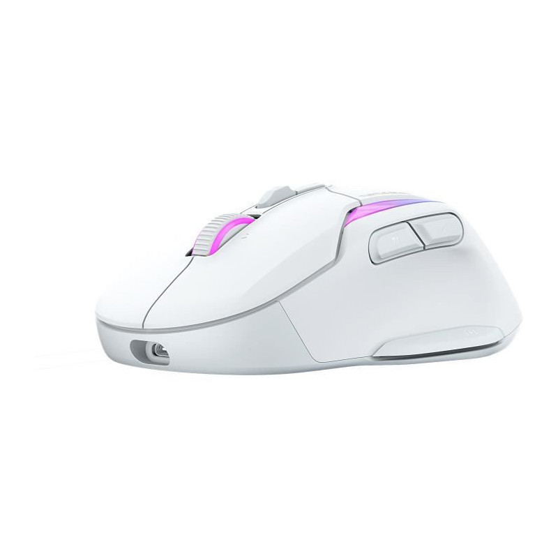 Souris gaming sans fil - Turtle Beach Kone™ II Air - Ergonomique - Blanc, Bluetooth, 26 000 DPI, molette 4D