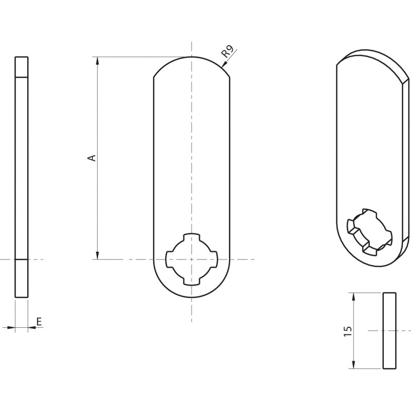 Came plate 4929 02 4929A1 RONIS 72617