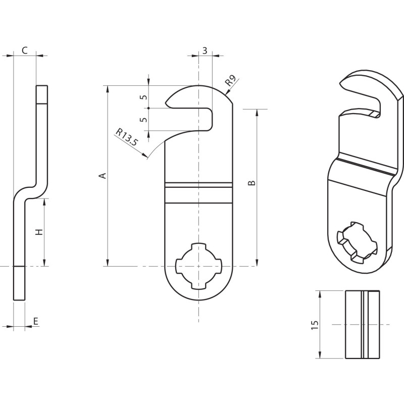 Came plate 4929 02 4929A1 RONIS 72617