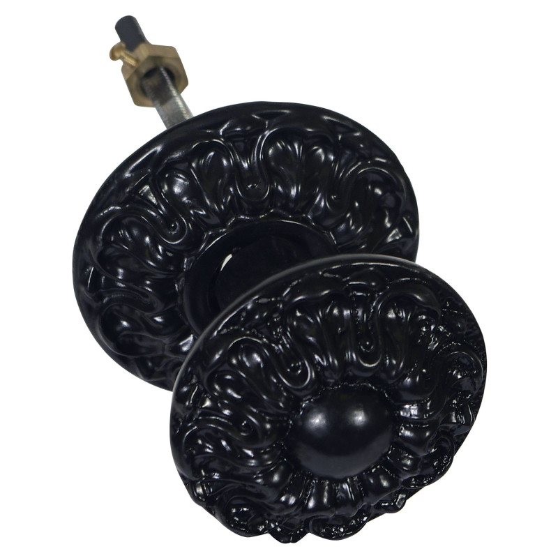 Bouton chainette Dahila 91mm noir JARDINIER MASSARD J502120