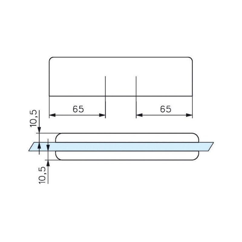 Penture massive basse à empennage carré finition chromé brillant STREMLER 3273.30.0