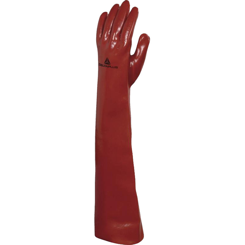 Gants de travail PVCC en coton enduit PVC 60cm T10 DELTA PLUS PVCC60010