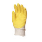 Gant de travail EUROTECHNIQUE enduit latex crêpé gris jaune T10 COVERGUARD 3800