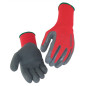 Gants tricot polyamide enduit latex rouge gris T10 SINGER NYM15LG 10