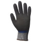 Gant tricoté anti coupure EUROCUT N555 EUROTECHNIQUE double enduction bleu noir T9 COVERGUARD 1CRFN09