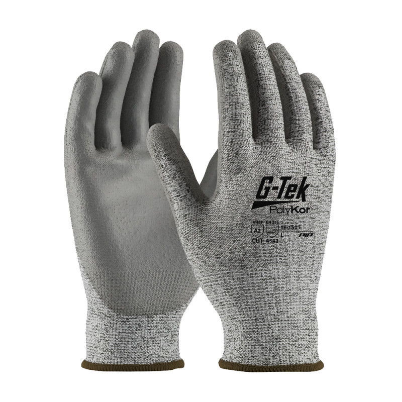 Gants anti coupure D G Tek® POLYKOR™ enduit polyuréthane gris T10 PIP 16 560E 10