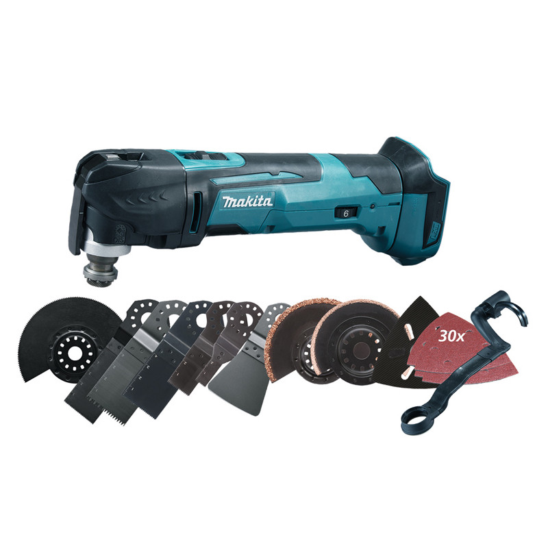 Découpeur ponceur multifonctions 18V (sans batterie ni chargeur) + coffret MAKPAC MAKITA DTM51ZJX3