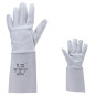 Gants de soudeur EUROWELD fleur agneau type argon manchette croûte gris T10 COVERGUARD 2540