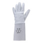 Gants de soudeur EUROWELD fleur agneau type argon manchette croûte gris T10 COVERGUARD 2540